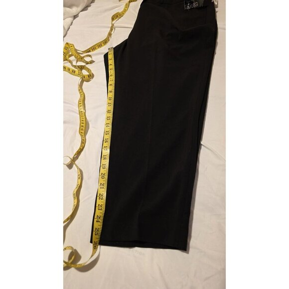 Fashion Bug Trousers 22WP 22 Petite Black Academia Preppy Office NWT 40wx26L VTG - Picture 8 of 10